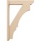 Ekena Millwork 5 1/2-in W x 24-in D x 36-in H Balboa Slat Rough Cedar Woodgrain TimberThane Outlooker, Primed Tan OUTUR055X24X36BOA24RCPR - alternate 4